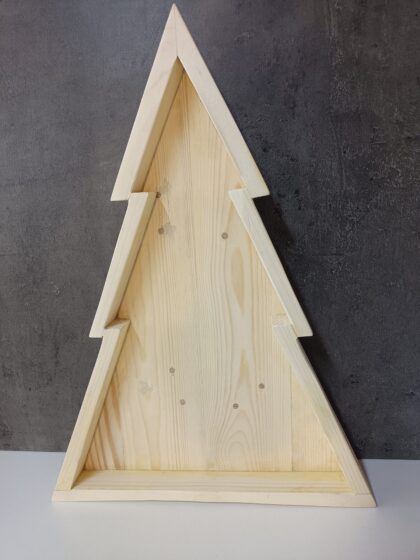 Plateau de Noël en bois pour la table