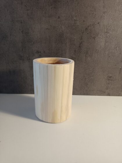Pot à crayons en bois pour bureau