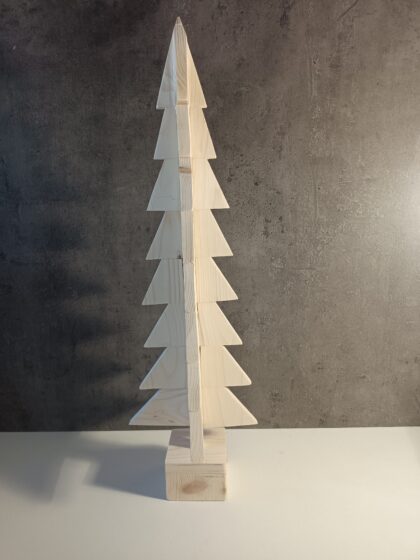 Sapin de Noël en bois découpé