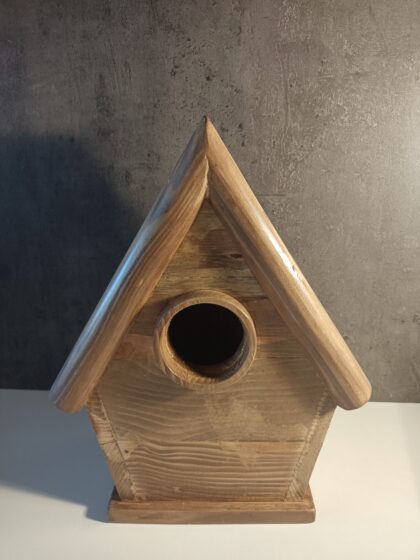 Nichoir en bois naturel, maison à oiseaux